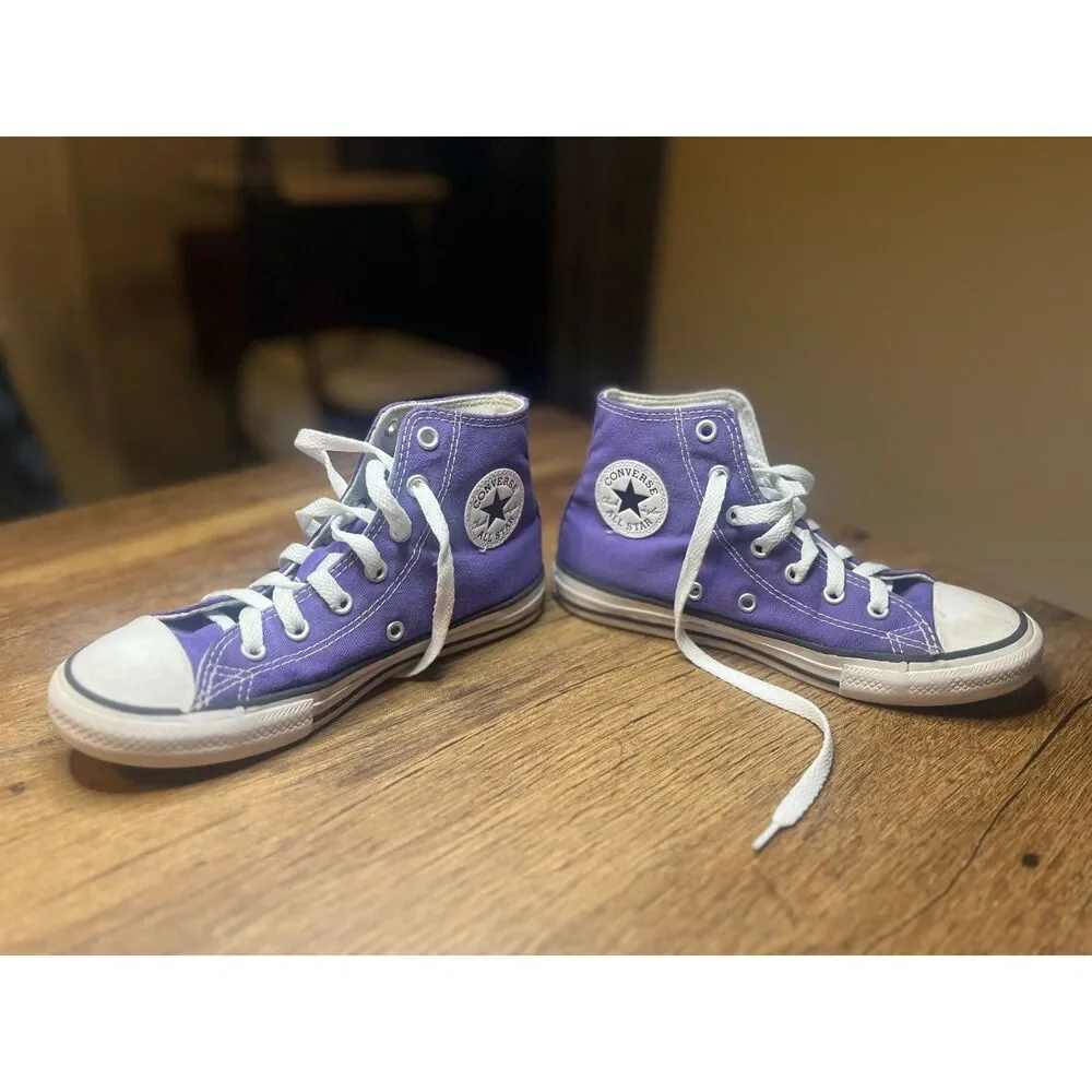 Converse Chuck Taylor All Star Purple High Top Youth Size 2